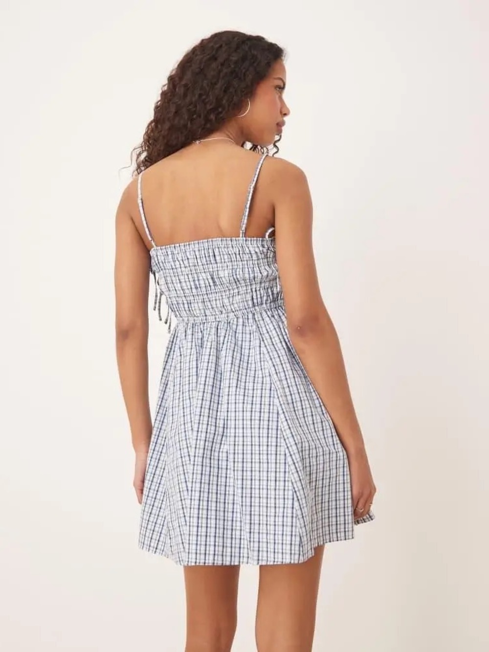 Abercrombie & Fitch Women's Smocked
Babydoll Tie Mini Dress - Picture 9 of 9
